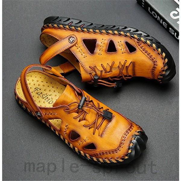 サンダル 本革ビーチサンダル サンダル メンズ スポーツサンダル コンフォートサンダル ミュール 本革 歩きやすい おしゃれ カジュアル ストラップ 黒 夏 海 ブランド品専門の