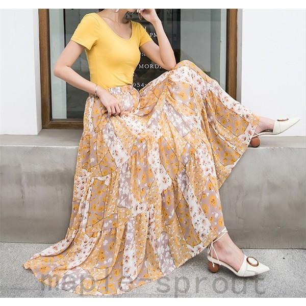 ボトムス パンツ ボタニカルウエディング フレアスカート ロング丈 シフォンスカート 春 ロングスカート ボトムス マキシ丈 コーデ おしゃれ 花柄 レディース フレア ウェストゴム 着痩せ 代 30代 40代 9qimo4qpco Www Boulevardrestaurants Com