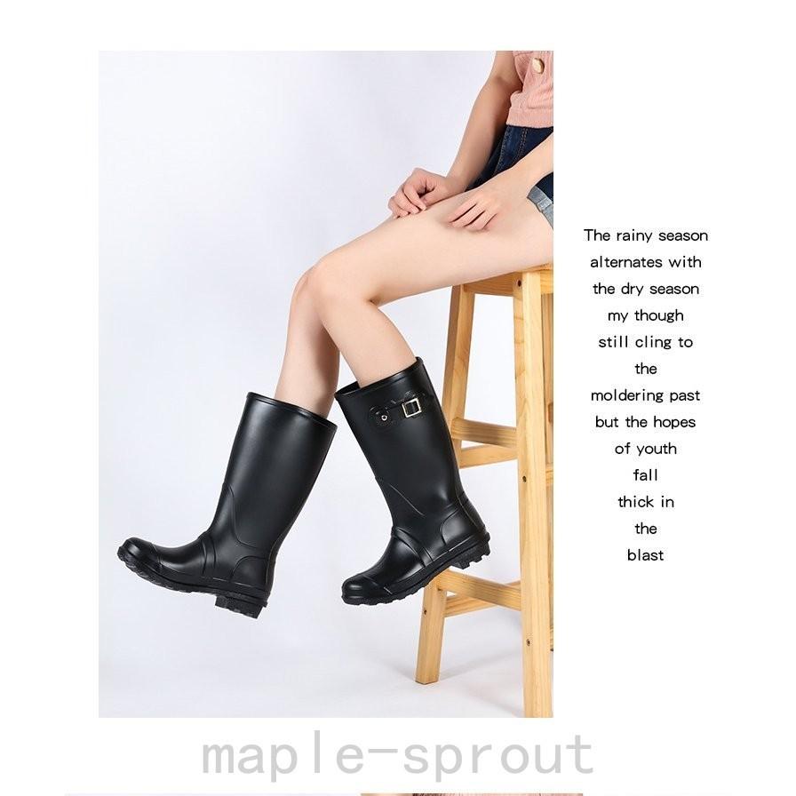ファッションデザイナー レインシューズ ロングブーツ 長靴 ヒール ロング丈 レディース レインブーツ 雨靴 全4色 おしゃれ 滑りにくい カジュアル シンプル 梅雨 防水 レインブーツ サイズ 38 Www Fattoriabacio Com