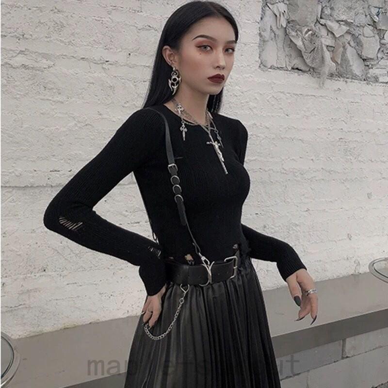 ゴシック コスプレ ウエストベルト レッグハーネス ガーターベルト調整可能 合皮 変形デザインバックルベルト 韓国ファッション Map1010 Maple Sprout 通販 Yahoo ショッピング