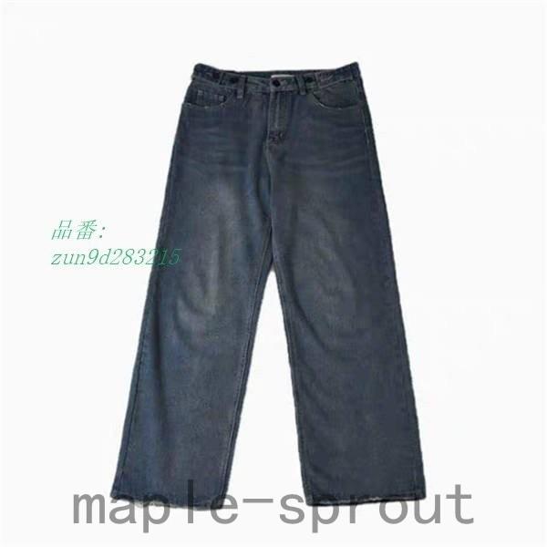 超人気 極太 デニム ヒップホップ B系 Hiphop レディース ワイドパンツ ジーンズ ストリート系 バギーパンツ ルーズフィット メンズ パンツ 超安い品質