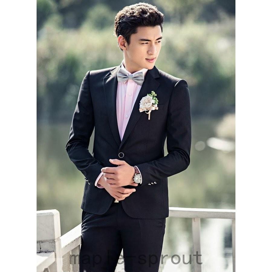 最大64％オフ！ 上下セットスーツ メンズスーツ 無地 タキシードスーツ