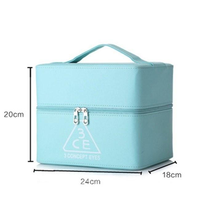 7color 3ce 3ceメイクボックス コスメボックス おすすめ特集 鏡付き 雑貨 小物入れ 持ち運び可 美容 プロ ネイル 化粧品 ジュエリー ボックス 大容量 収納