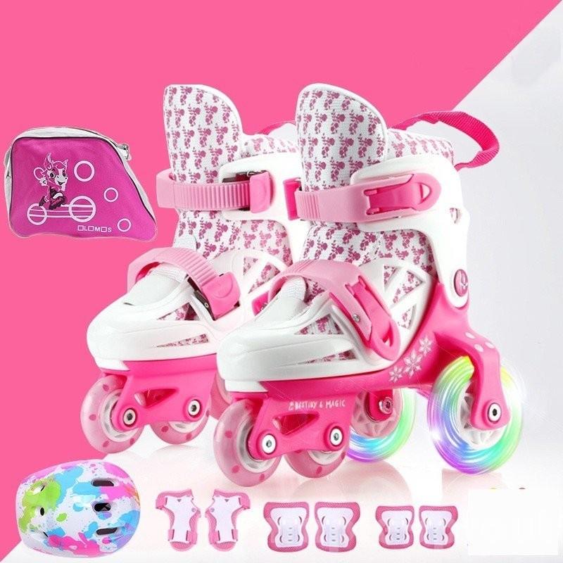 ローラースケート インラインスケート ローラーシューズ Sale 103 Off ウィール発光 初心者 子供用 ヘルメット キッズ 全4色 プロテクター ジュニア