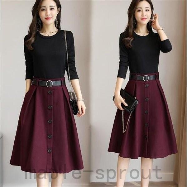 ワンピース 秋ワンピース 仕事用 Ol 長袖 スーツワンピース フォーマルドレス 通勤服 Shi U0wq1lbn Maple Sprout 通販 Yahoo ショッピング