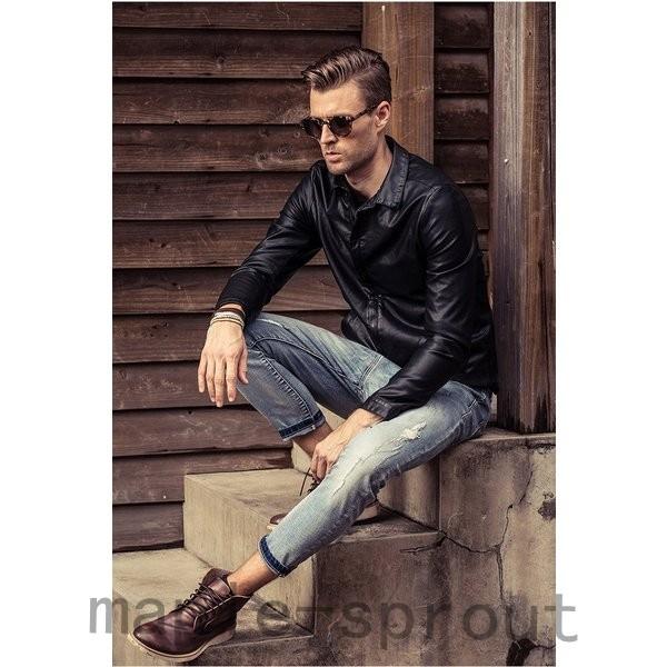 魅力的な 防風 春秋冬 防寒 カジュアルブルゾンレザージャケットメンズバイクジャケットpuライダースジャケットフェイクレザージャケット3シーズン革 ジャケットライダース ブルゾン 薄い ライダースジャケットアウター ジャケット