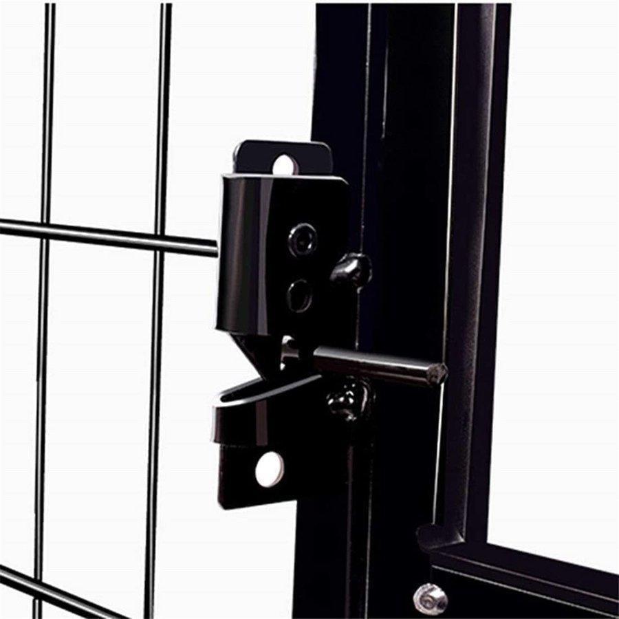 【値段交渉可：送料込】 ペットケージ 鉄製 犬檻 犬小屋 ケージ ペットサークル ドッグケージ ペットフェンス 大型 中型犬用 ペット用品 ダブルドア キャスター付き 【2298277291】(12510円)