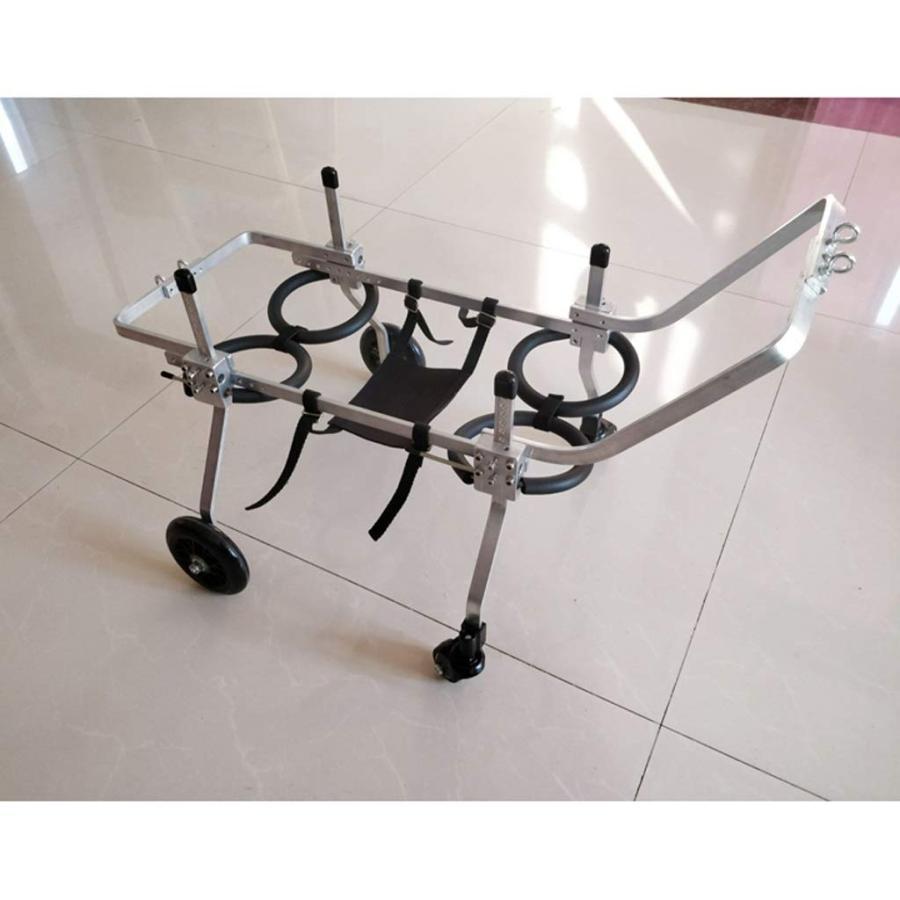 犬用歩行器 親友 - 犬車椅子調節可能な4輪ステンレス鋼カートペット/猫犬車椅子後肢障害者用リハビリテーション 犬用車椅子 犬用歩行器 親友 犬車椅子調節可能な4輪ステンレス鋼カートペット/猫犬車椅子後肢障害者用リハビリテーション 犬用車椅子