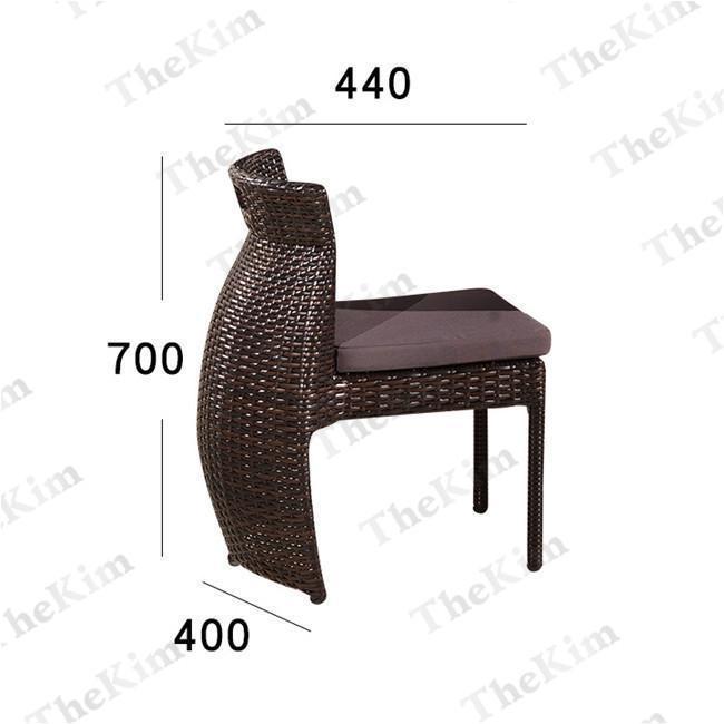 【新品 未使用 日本製】 ラタン調 テーブル チェアー 3点セット ガーデンテーブル ガーデンソファー チェア収納可能 コンパクト 防水 省スペース 屋外家具 ベランダ ホテル 【JSB1222815009】(43648円)