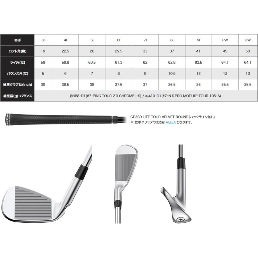 PING 【左用】 ピン i230 アイアン N.S.PRO MODUS3 TOUR 105 （S