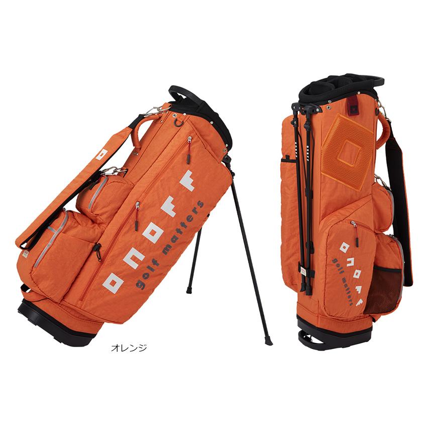 【極美品】今年新品購入のONOFFキャディバッグ　9インチ　人気カラー ONOFF（オノフ） キャディバッグ OB0326 9型 正規品 ゴルフ用品 ゴルフ