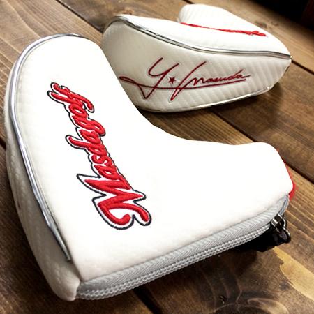 MASDA マスダゴルフ パターカバー チャックタイプ ホワイト ゴルフ用品 