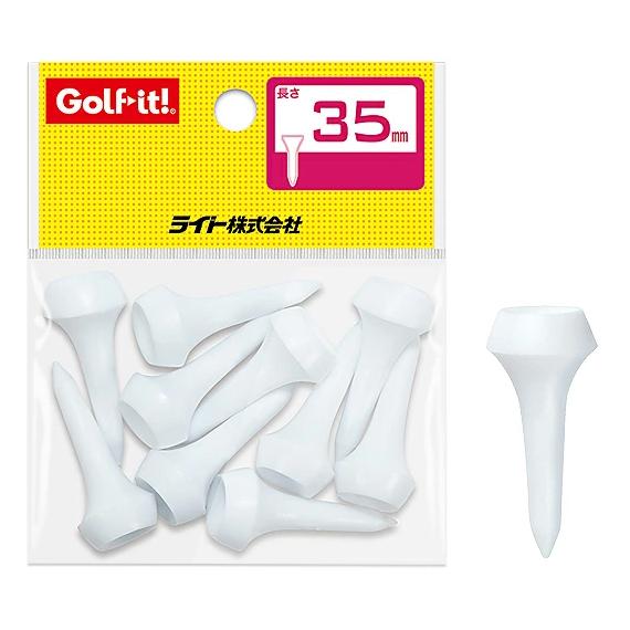 ゴルフ ティー ライト アイアンティー 35mm ショートティー T-22 ゴルフ用品 (定形)(即納)｜maplelanegolf