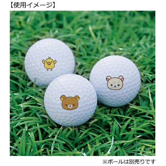 ライト マイボールタッチ リラックマ X-19 ゴルフ用品 ゴルフボール スタンプ シール マーク 名入れ (定形)(即納)｜maplelanegolf｜04