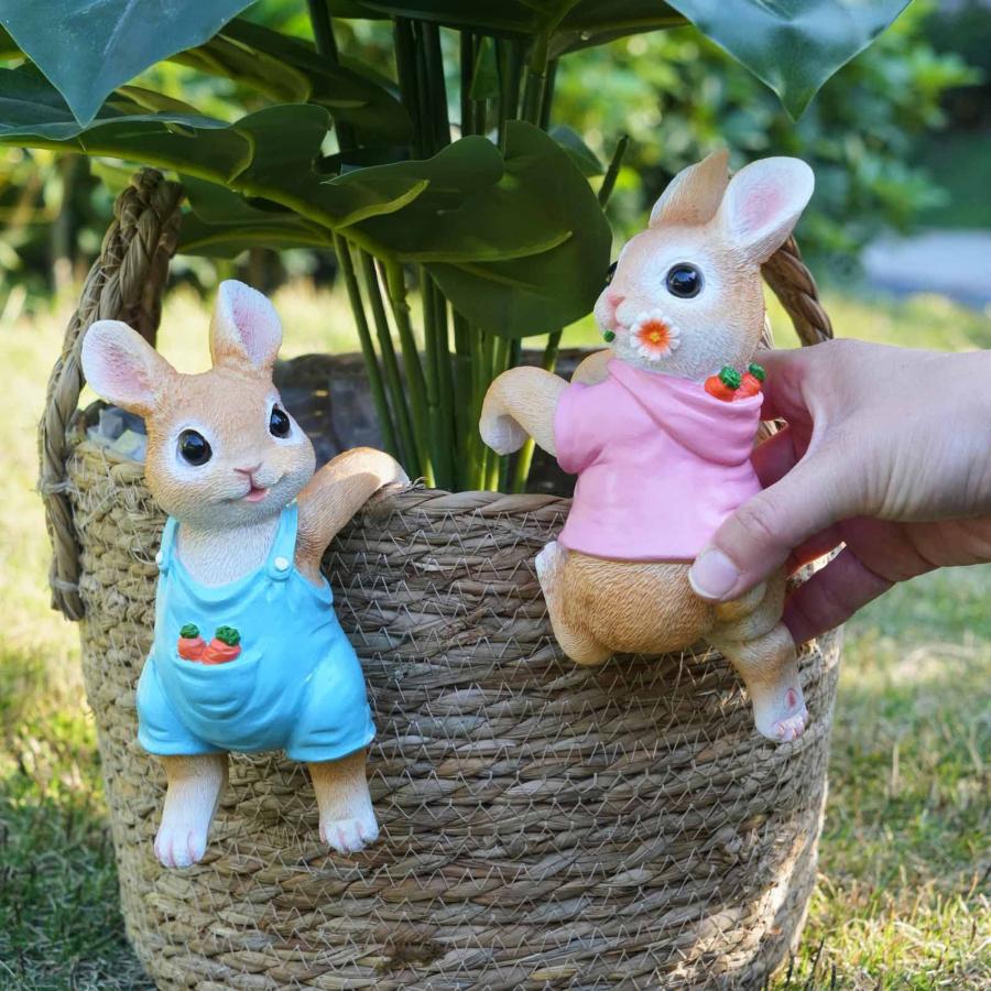 ウサギのオーナメント 水飲み場付き 楽天市場】ガーデニング 置物 おしゃれ ガーデンオーナメント