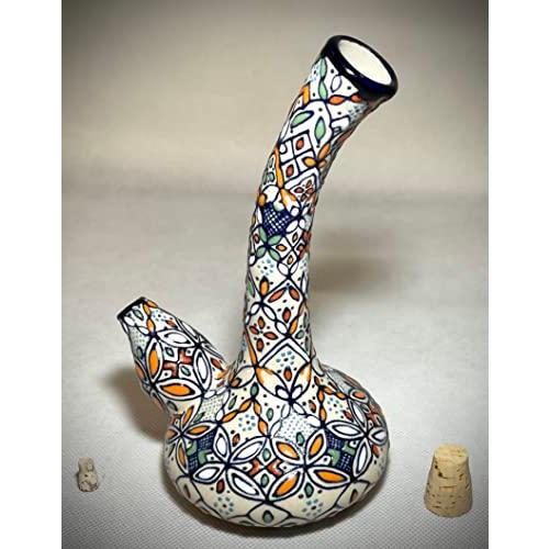 ⭐️完成品⭐️ おしゃれ 一輪挿し 陶器 花瓶/メキシコ セルビン焼き/置物 飾り フラワー インテリア/結婚 記念 ギフト/新築 祝い/誕生日 プレゼント/サイズ cm - 高さ18 直径9 【B3093974981】(16842円)