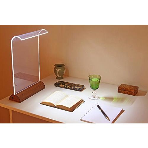 （新品,未開封） Glowide Wood LED デスクライト GW1000N-W (ナチュラルウッド・ウォールナット) 【BC7498292573】(26765円)