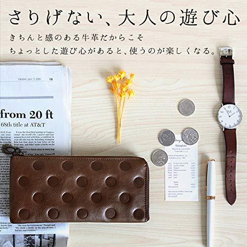 姫路レザー 長財布 レディース 本革 薄い L字ファスナー 薄型 スリム 可愛い 使いやすい カード 大容量 スマート ロングウォレット 水玉 ドット型押し長財布 Wss 67g5esdxlalv Maplet27 通販 Yahoo ショッピング