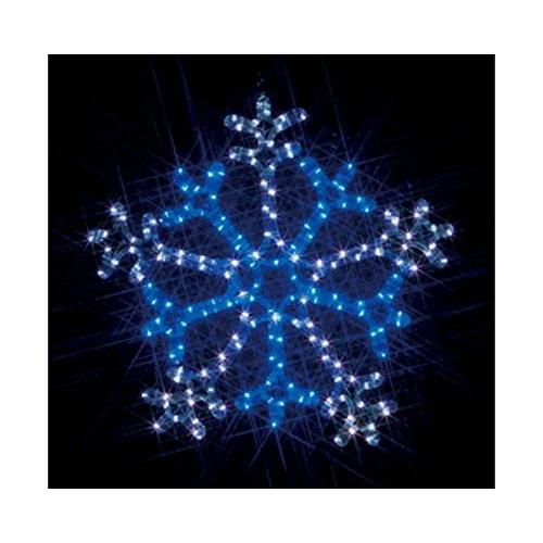 ジェフコム　LEDルミネーション　連結タイプ　SJ-C103WB-N　2色点滅　雪の結晶　LEDモチーフ　白×青
