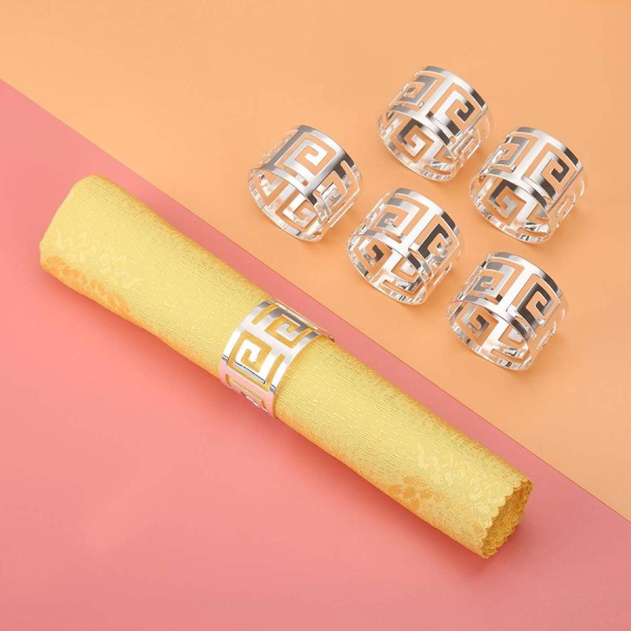 6個入り ナプキンリング ナプキンホルダー 結婚式 披露宴 バックル テーブル装飾 ナプキンティッシュ リング パーティー ディナー 食器飾 Webrotech Co Za