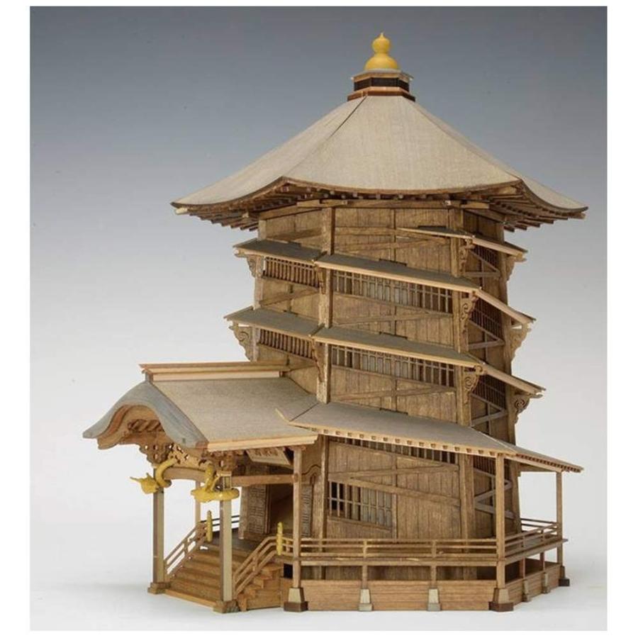ウッディジョー 1/75 会津さざえ堂 (円通三匝堂・えんつうさんそうどう) 木製模型 組み立てキット ウッディジョー 1/75 会津さざえ堂 円通三匝堂 えんつうさんそうどう 木製模型 組み立てキット