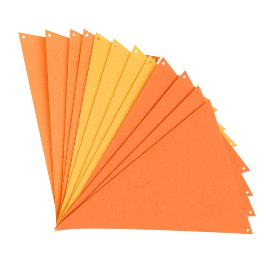 4本入り ガーランド フラッグ フェルト製 三角旗 カラフル パーティー 運動会 文化祭 幼稚園 店舗