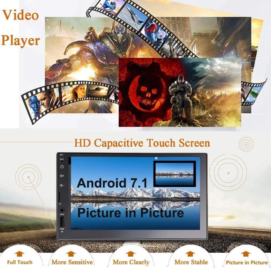 爆売り カーステレオ 7inch Android 7 1 Quad Cord Bluetooth対応 2din 車ナビ Wi Fi Bluetoot 楽天ランキング1位 Kuljic Com