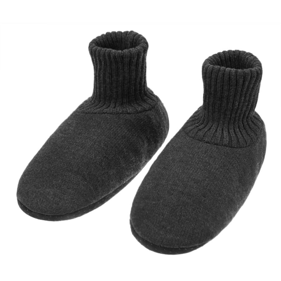 ルームソックス 室内履き 靴下 ブーツ 裏ボア 厚手 秋冬 防寒 暖かい ニットソックス 滑り止め 静音 ソフト 軽量靴下 メンズ レディー Supersport Tn