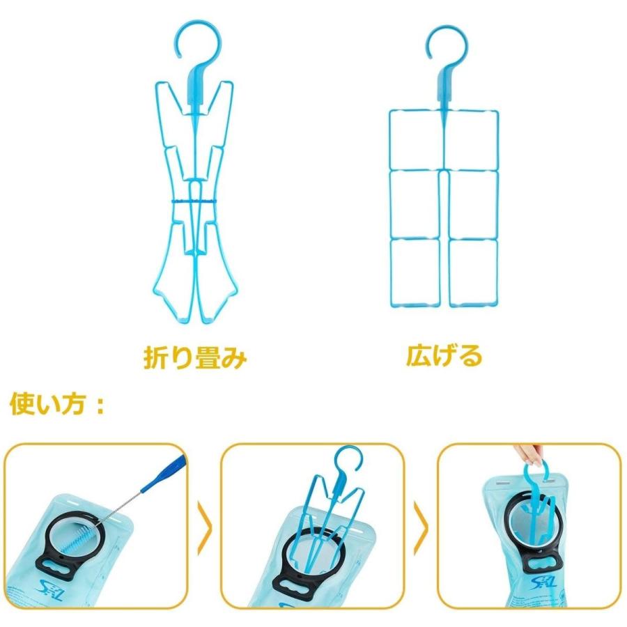 Gimart ハイドレーション クリーニング キット ホース用ブラシ 給水袋 清掃ブラシ 4 In 1 メンテナンス ハイドレーション用アク Supersport Tn