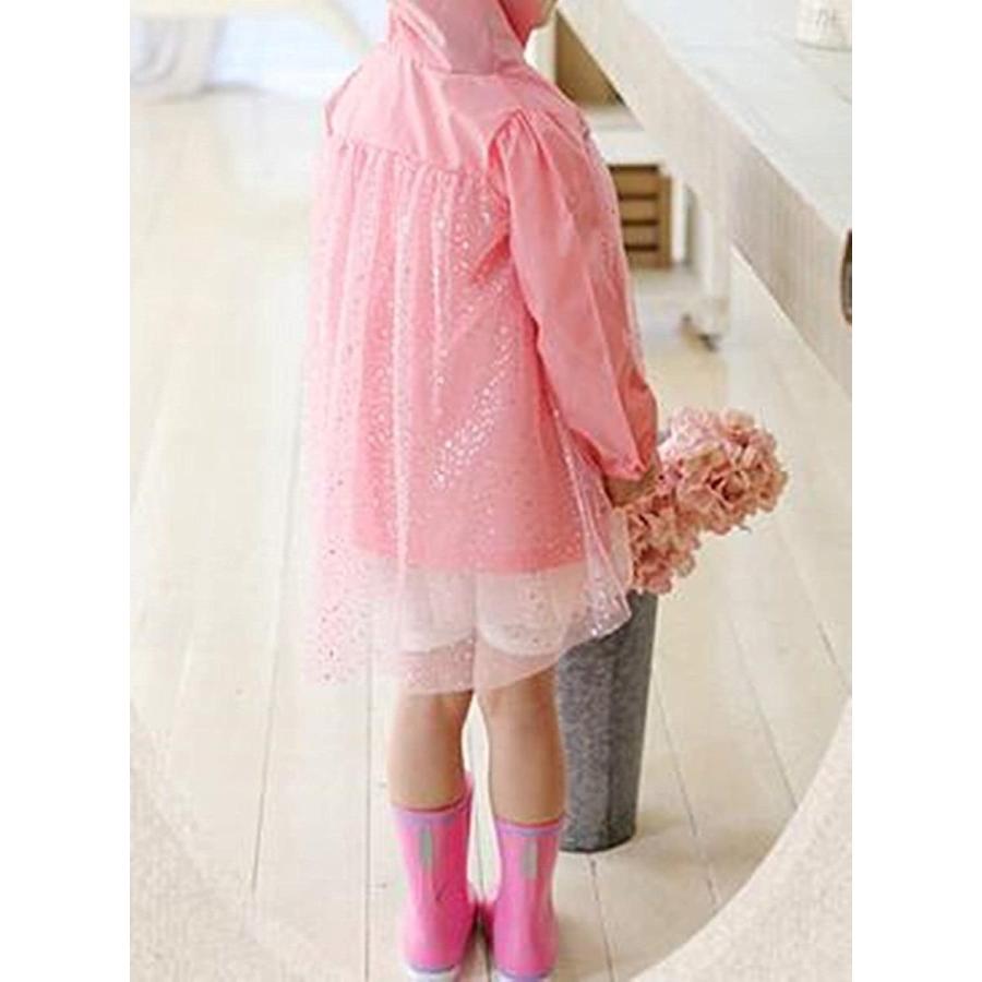 Tmm キッズ カッパ かっぱ 合羽 レインポンチョ 女の子 レインコート レイン 保育園 雨の日 ウェア Off 幼稚園 自転車 プリ 雨具 登園