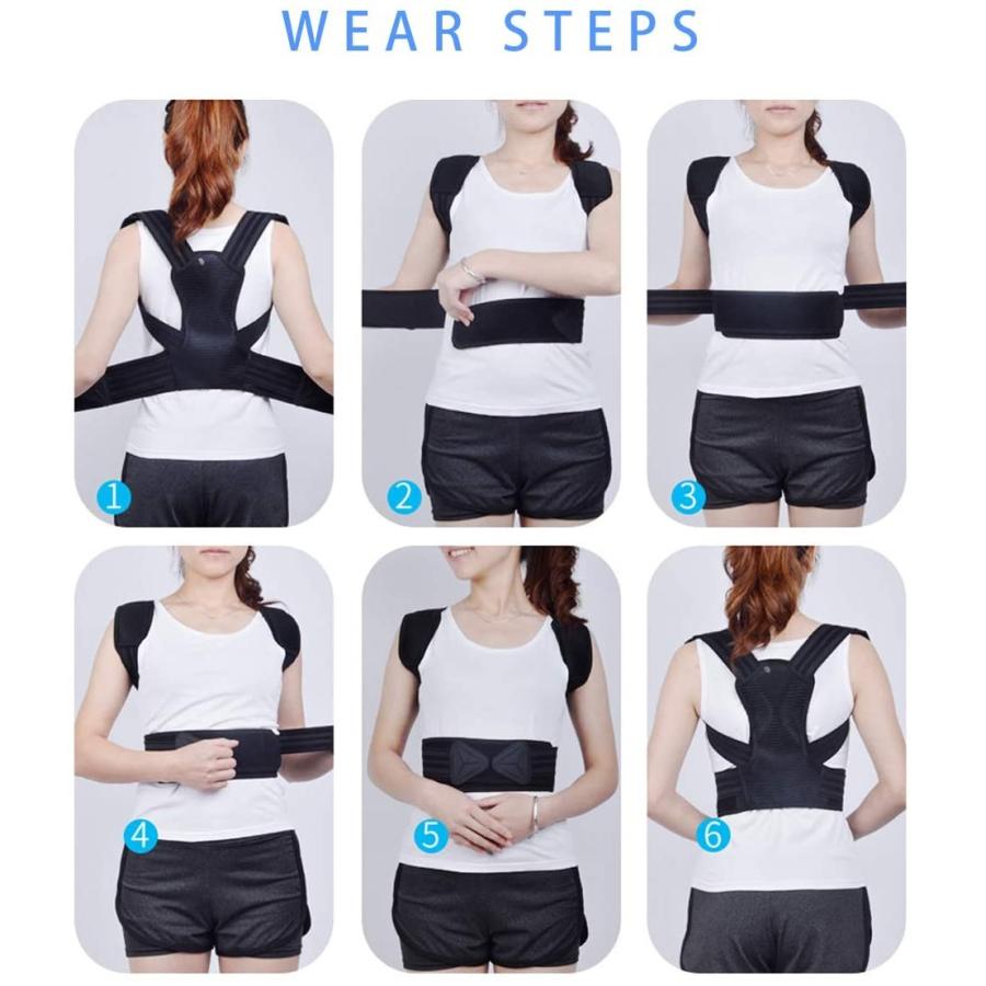 日本最大級の品揃え 猫背矯正サポート 背筋矯正ベルト 姿勢補正ベルト スポーツ姿勢補正脊椎サポート 背中サポートベルト 姿勢矯正ベスト 調節可能な背中の姿勢補正 Simbcity Net