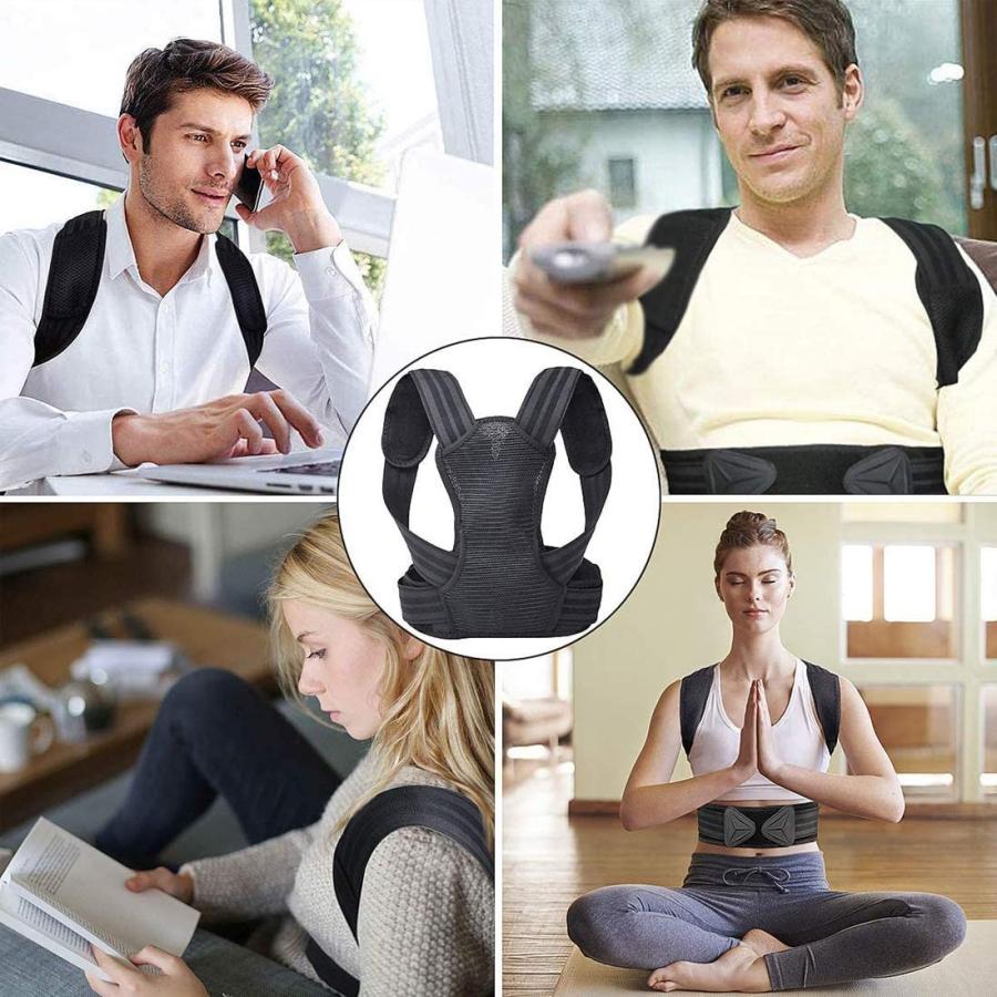 日本最大級の品揃え 猫背矯正サポート 背筋矯正ベルト 姿勢補正ベルト スポーツ姿勢補正脊椎サポート 背中サポートベルト 姿勢矯正ベスト 調節可能な背中の姿勢補正 Simbcity Net