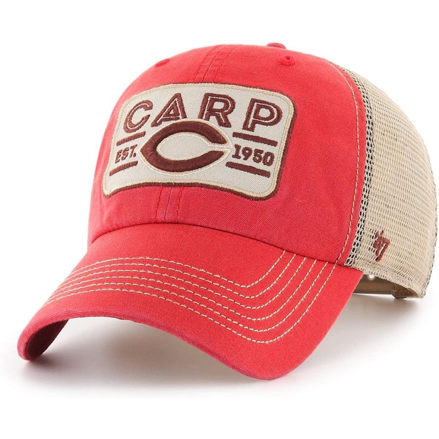 未使用品 ベースボールキャップ レッド Up Clean 47 スクウェアパッチメッシュ Carp 広島カープ 子ども用ファッション小物 Smssvg Org