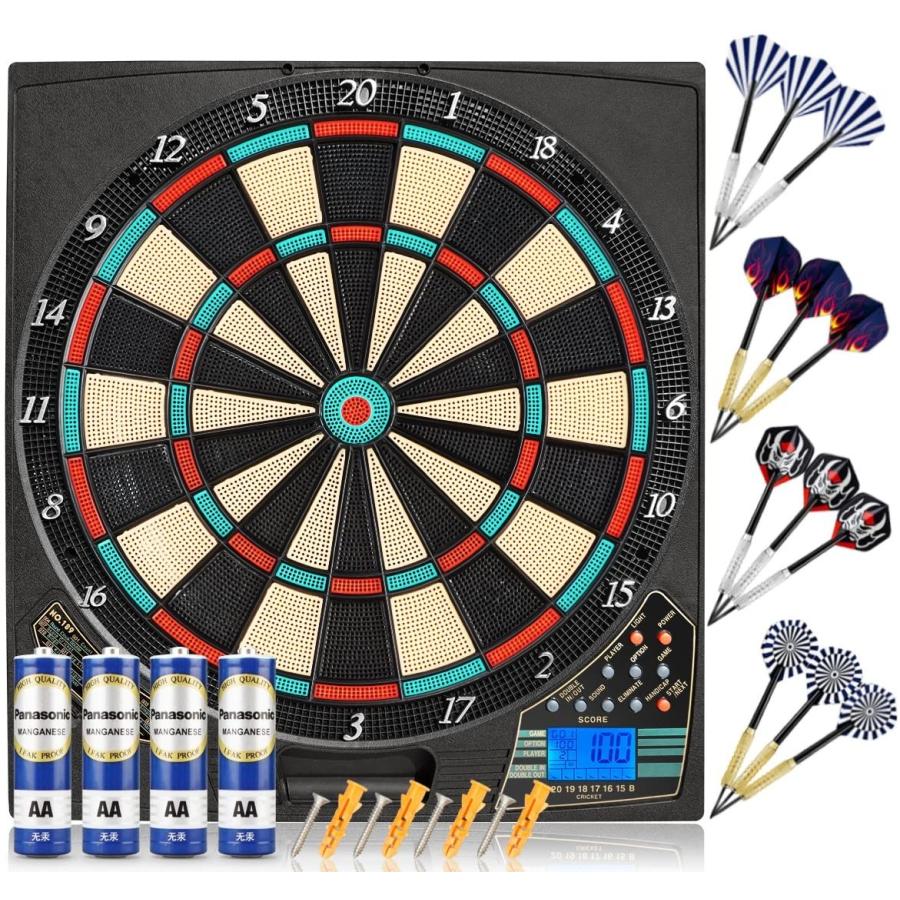 数量限定 Meet ダーツボード 電子ダーツ ソフトダーツセット エレクトリックダーツ 自動採点 音声機能 静音モード 家庭用 多人ゲーム インテリア 高知インター店 Kwsrbd Com