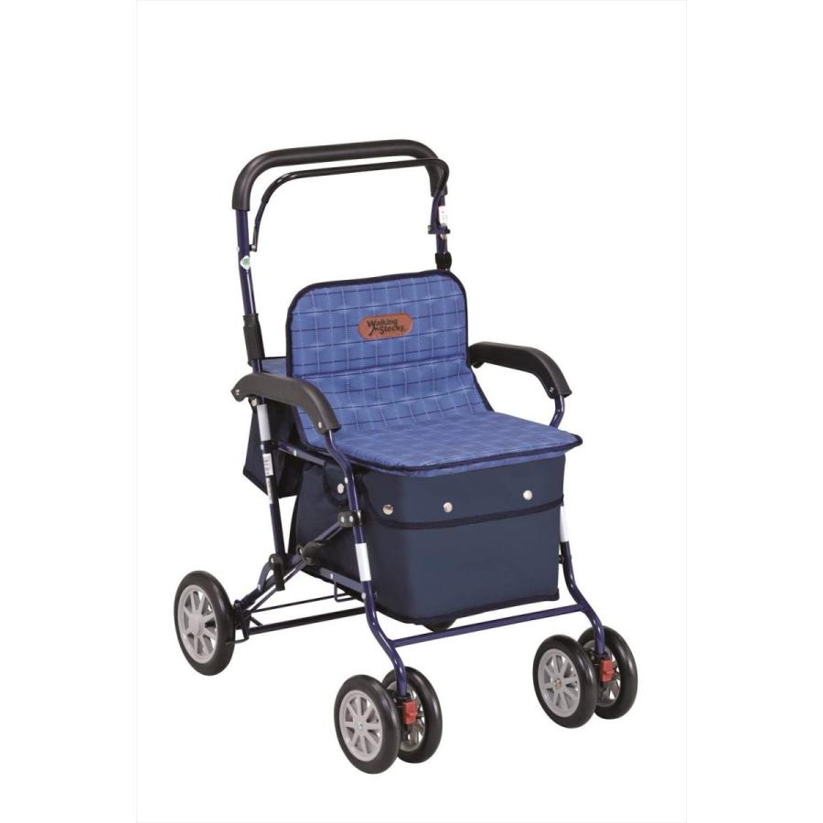 幸和製作所 アルミ製シルバーカー PW298 ネイビー スタンダードタイプ 幸和製作所 アルミ製シルバーカー PW298 ネイビー スタンダードタイプ