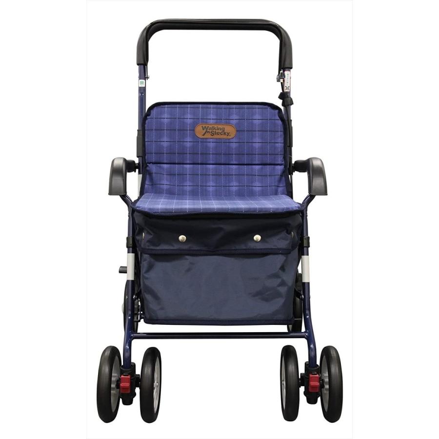 幸和製作所 アルミ製シルバーカー PW298 ネイビー スタンダードタイプ 幸和製作所 アルミ製シルバーカー PW298 ネイビー スタンダードタイプ