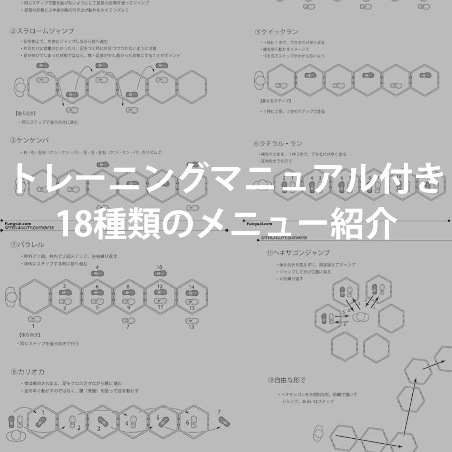 スピードヘキサゴン アジリティ 高さ ステップ フットワーク マニュアル付 敏捷性 ラダートレーニング Fungoal Maple Tree House 通販 Yahoo ショッピング