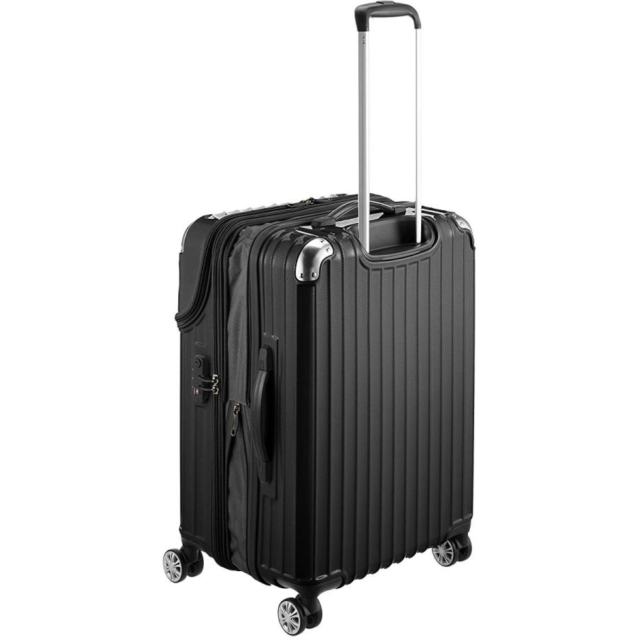 トラベリスト スーツケース ジッパー トップオープン モーメント 拡張機能付き 61L 64 cm 4.3kg ブラックカーボン トラベリスト スーツケース ジッパー トップオープン モーメント 拡張機能付き 61L cm 3kg ブラックカーボン