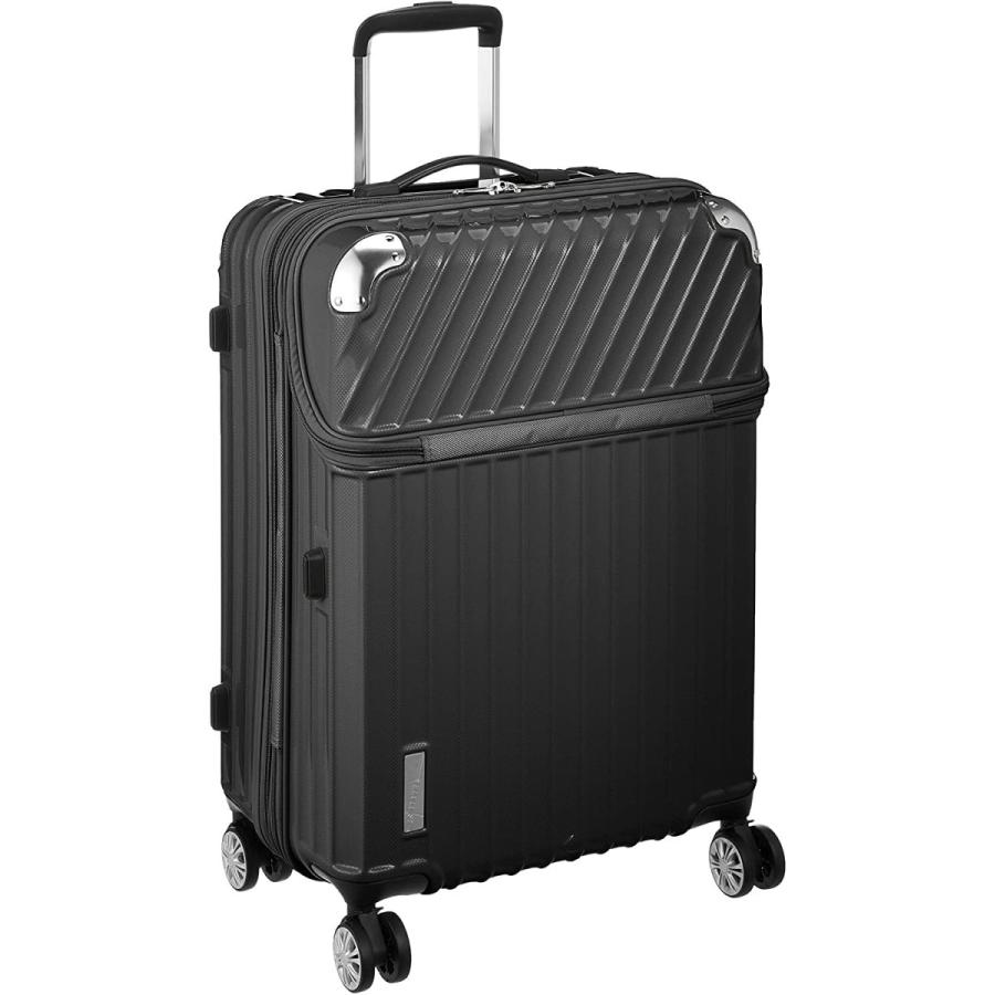 トラベリスト スーツケース ジッパー トップオープン モーメント 拡張機能付き 61L 64 cm 4.3kg ブラックカーボン トラベリスト スーツケース ジッパー トップオープン モーメント 拡張機能付き 61L cm 3kg ブラックカーボン