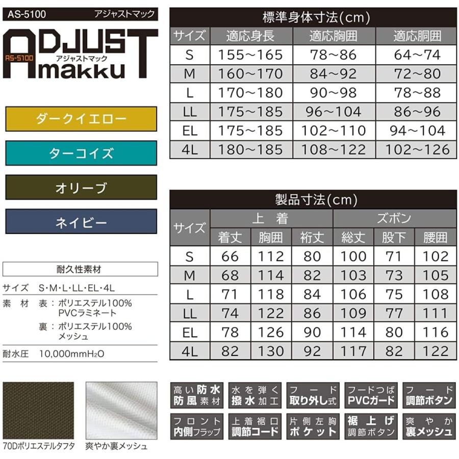 64 以上節約 レインスーツ 上下 メンズ 耐水圧 mmh2o 裾上げ調節機能 フード調節機能 止水テープ加工 裏地メッシュ仕様 Wantannas Go Id