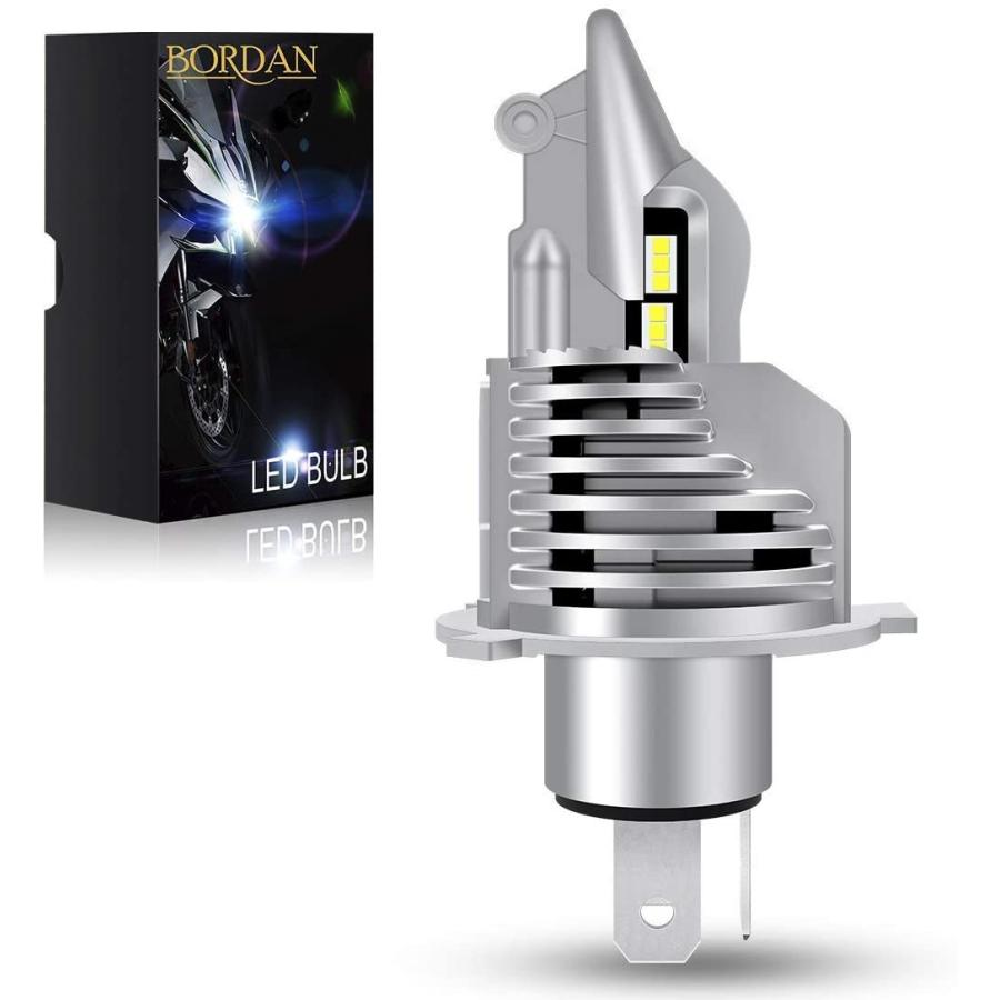 令和初最強輝度bordan H4 Led ヘッドライト Hi Lo 新基準車検対応 車 バイク用 30w 8000lm 6500k 12v エルボーガード
