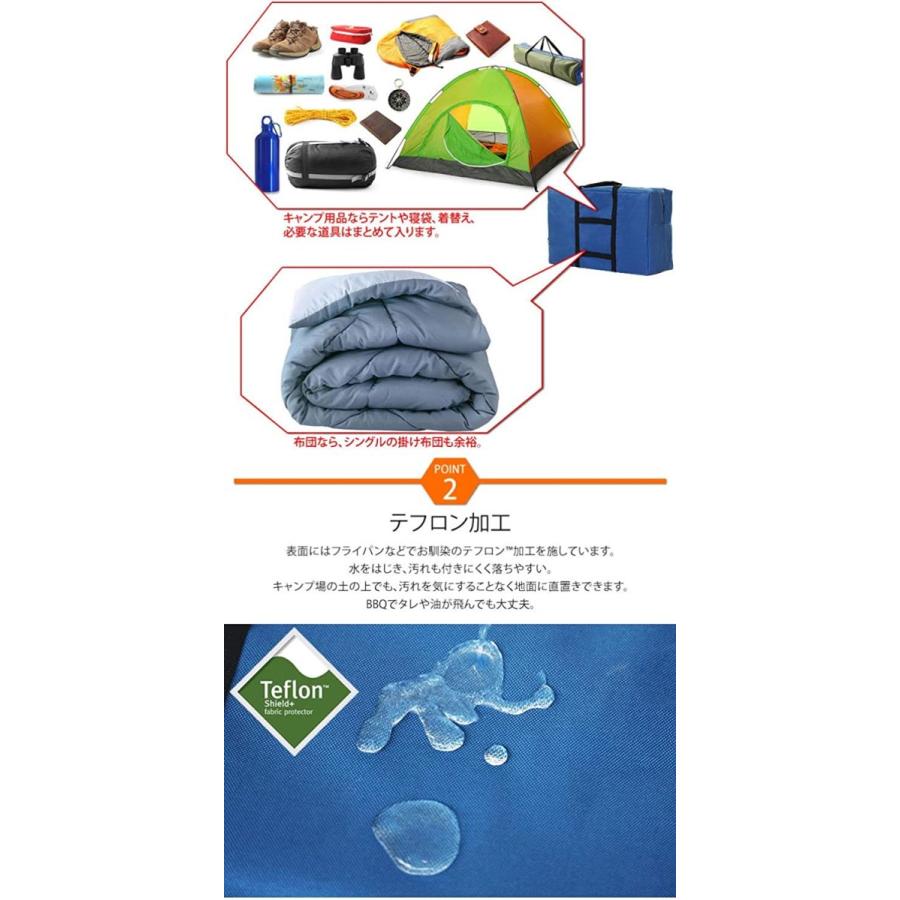 ラドウェザー 防水トートバッグ メンズ レディース 大容量90l テフロン加工 キャンプ 旅行 ボストンバッグ 7周年記念イベントが ブラック 防災