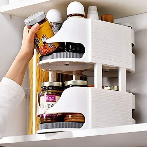 調味料入れ 調味料 収納 回転して奥のモノも取れる 持ち運び 省スペース 調味料ラック 隙間収納 収納ラック キッチン 食卓 Maple Tree House 通販 Yahoo ショッピング