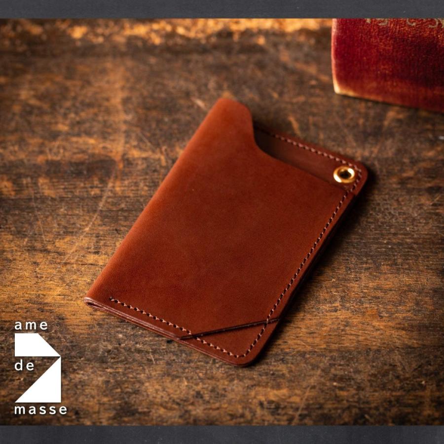 再再販 アム デ マス カードケース 栃木レザー 本革 日本製 Icカード 定期入れ ハンドメイド シンプル メンズ Cc 002 ブラウン 格安人気 Kwsrbd Com