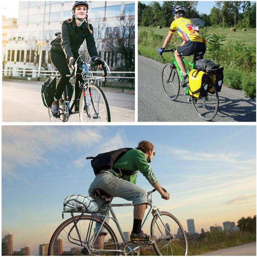 自転車用リアキャリア かご 後ろ 荷物台 26 29インチ ゴム カーゴネット反射板付き クロスバイク ロードバイク ラック 耐荷重50kg Maple Tree House 通販 Yahoo ショッピング