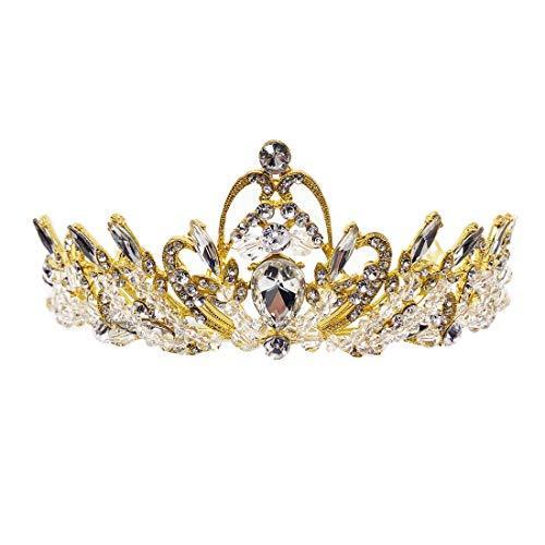 想像を超えての ティアラ 結婚式 ウエディング 披露宴 ブライダル Tiara 花嫁 髪飾り Ft7115gd 1 格安人気 Studiostodulky Cz