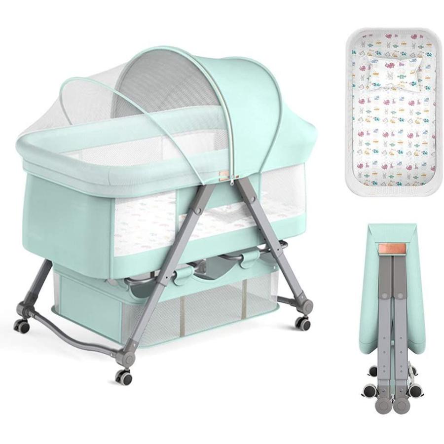 史上最も激安 Maydolly メイドリ 折畳可能なコンパクトのベビーベッド 携帯易い添い寝 ポータブルな簡易ベッド揺籃に変身可能 かや マット 収納かご 絶対一番安い Orientalweavers Com