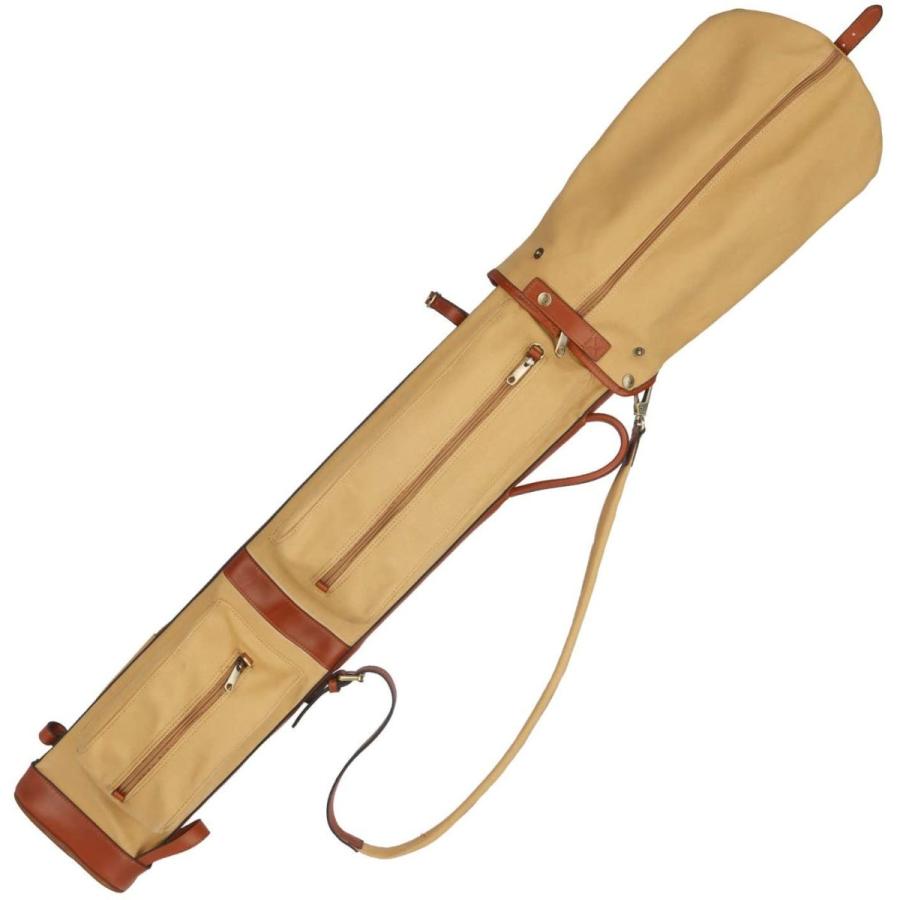 55 以上節約 Tourbon キャンバスとレザー製 ゴルフ バッグ クラブケース Golf用 トラベルカバー 高級感 Www Thedailyspud Com