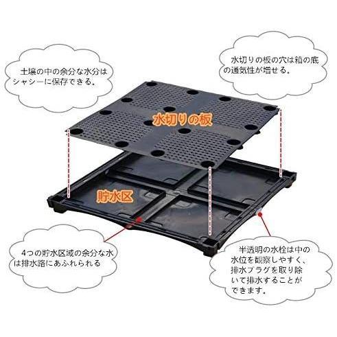 Aeon hum 組立式ガーデンボックス プランターボックス プラスチック 園芸 鉢植え入れ 花、植物、野菜栽培 自由組立 滑車付け ブラウ Aeon hum 組立式ガーデンボックス プランターボックス プラスチック 園芸 鉢植え入れ 花 植物 野菜栽培 自由組立 滑車付け ブラウ