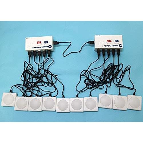 スーパー早押しピンポンブー赤ボタン 10人用 129454 スーパー早押しピンポンブー赤ボタン 10人用
